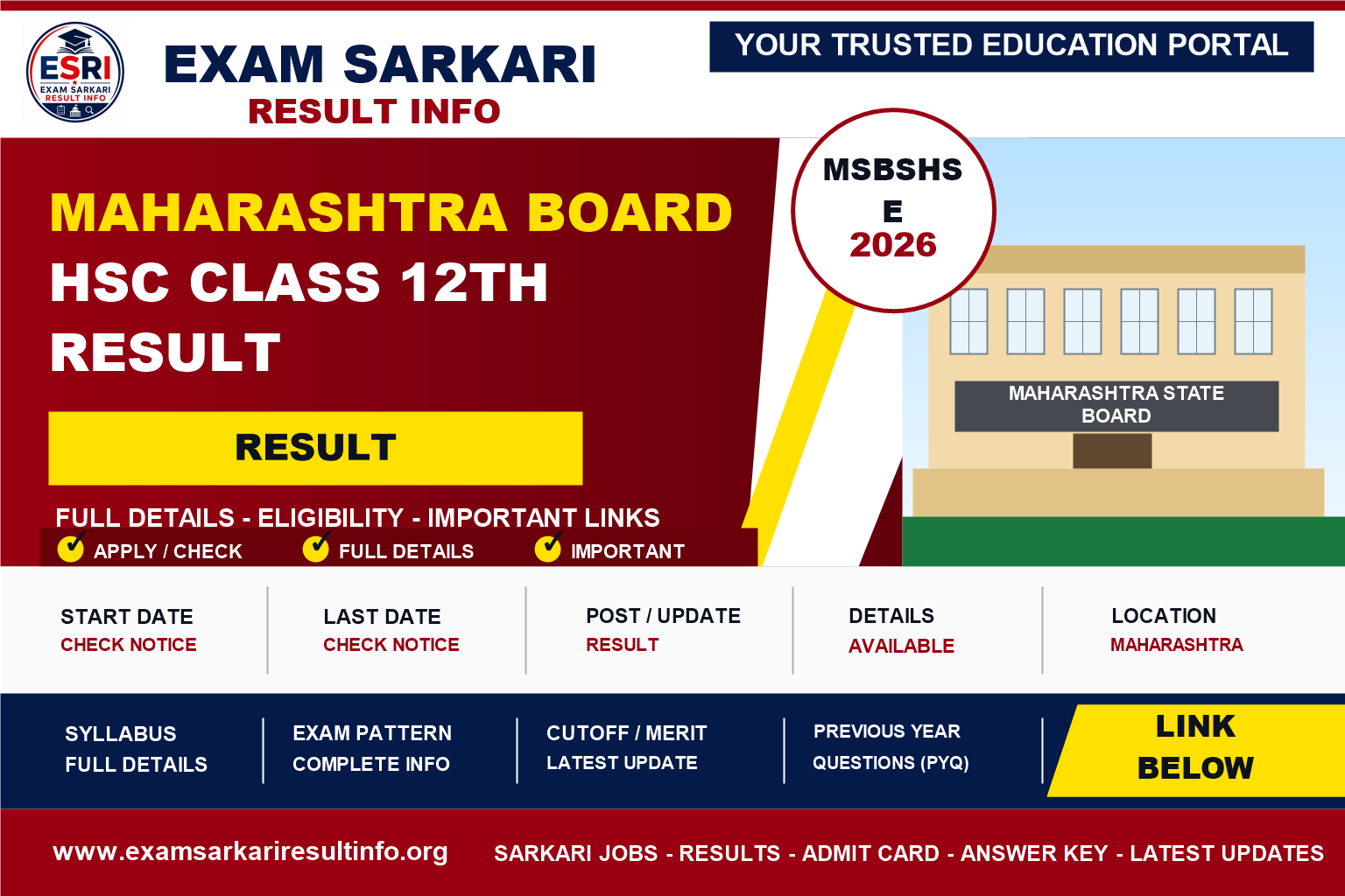 Maharashtra Board HSC Class 12th Result 2026: Tomorrow 1 PM Release | Check with Roll Number | mahahsscboard.in post details image